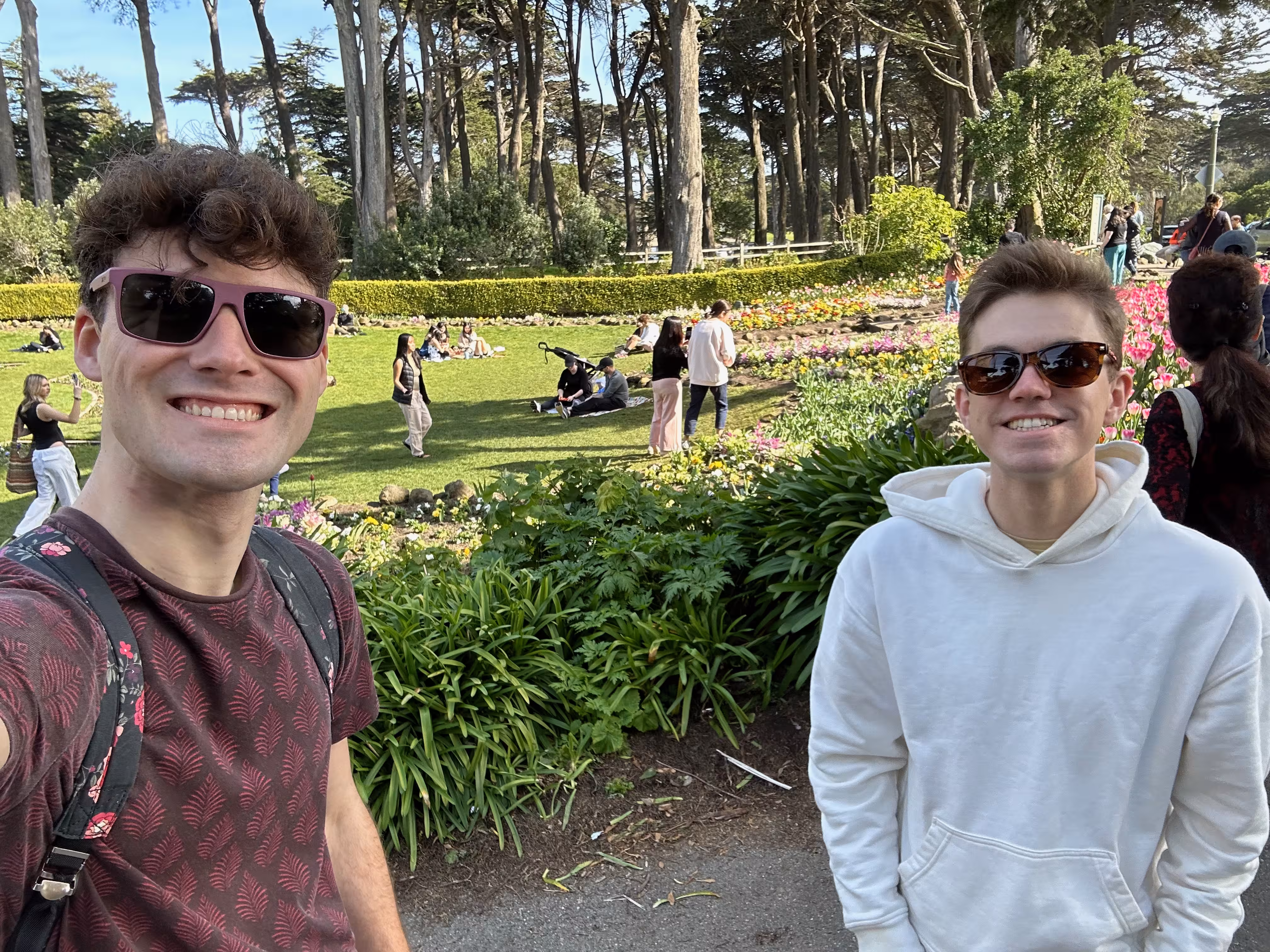 A selfie under the windmill by the ocean.