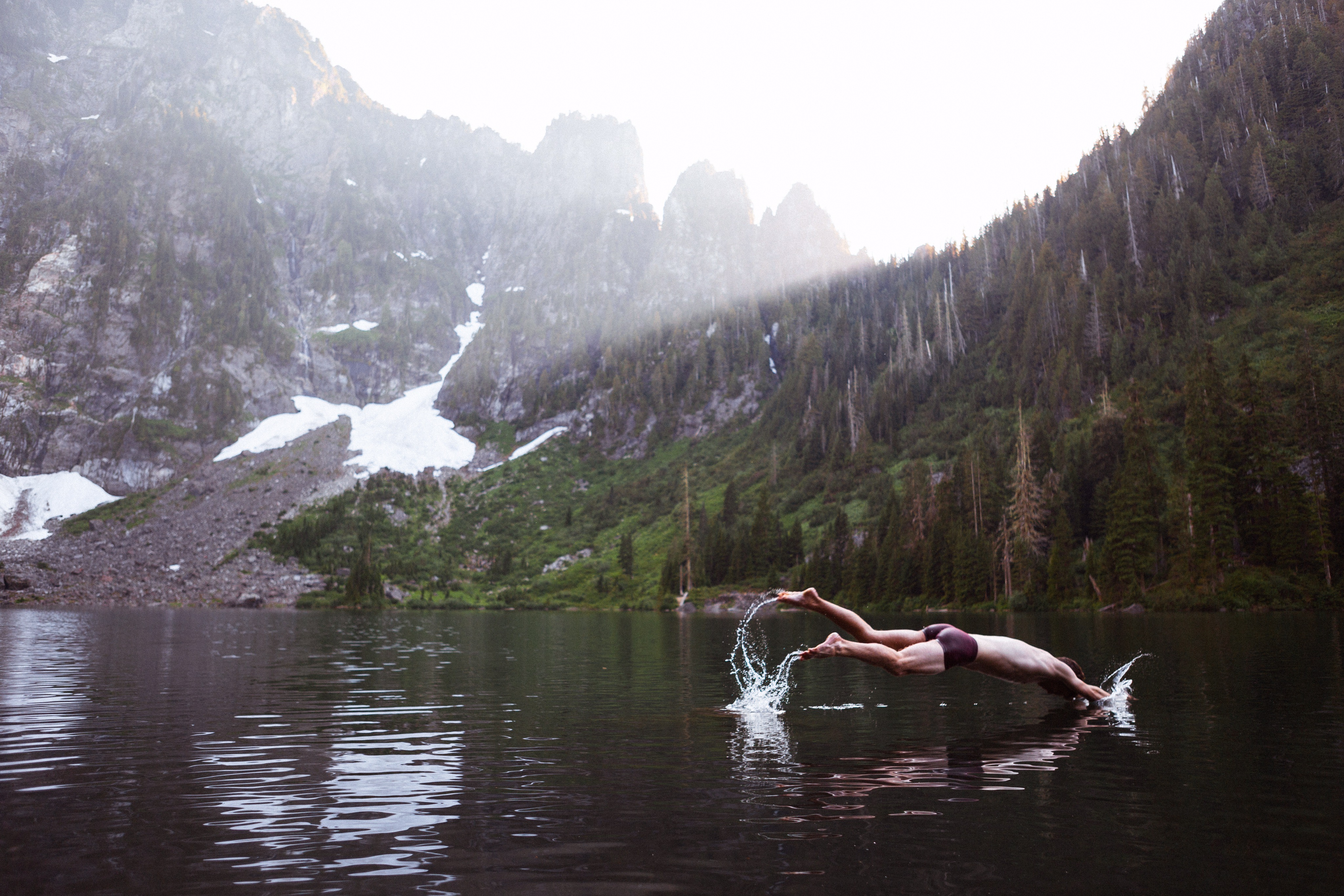A photo of me jumping into lake 2018. 2018